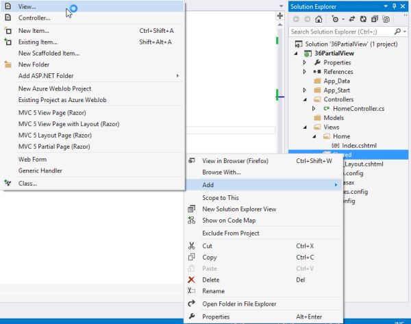 add view in shared folder